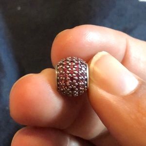 Pandora Red Pave Bead